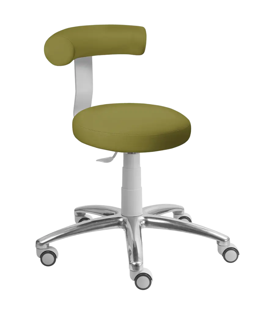 LZ83 G - V stolička otočná, výška sezení 54-74 cm, koženka SILVERTEX - koženka olivová 30513